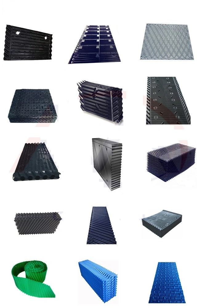 Customizable PVC PP Cooling Tower Fill Blocks Cross Flow Cooling Tower Film Fills Media