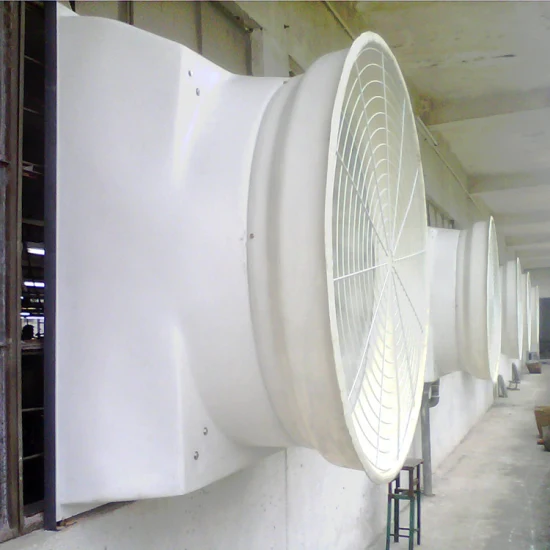 Ventola FRP in fibra di vetro con cono di scarico per torre di raffreddamento per serra con progettazione personalizzata OEM ODM