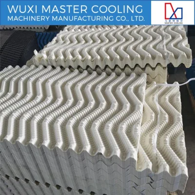 Riempimenti per torri di raffreddamento laminati di alta qualità realizzati in PVC ultra alto, di tipo rotondo, riempimenti per torri di raffreddamento rotondi a flusso contrario