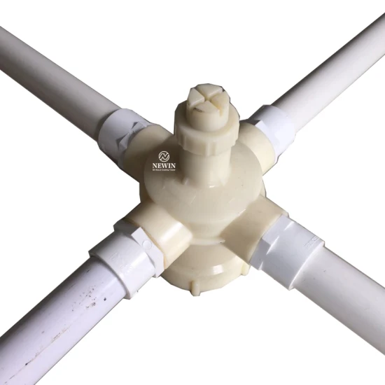 Testa sprinkler per torre di raffreddamento realizzata in lega di alluminio, nylon, ABS e ottone